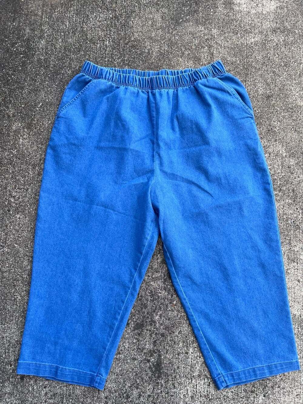 American Sweetheart Pull-On Denim Pants Size XL Blue K82